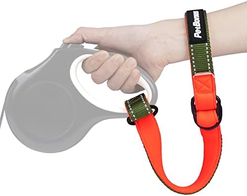 PetBonus Short Dog Leash, Safety Wrist Strap for Dog Retractable Leash