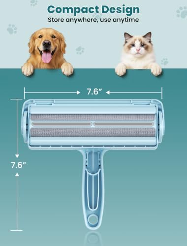 DELOMO Pet Hair Remover Roller, Reusable Lint Roller for Dog and Cat Hair