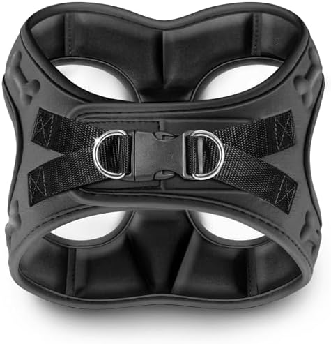 Comfort fit Step-in Dog & Puppy Harness - Comfortable All Weather Dog Vest Harness: Adjustable, Soft Padded, Easy to Put-on for Small, Medium-Sized Dogs.