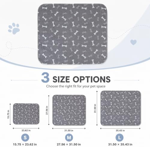 Novapaw Pee Pad with Pheromones, Puppy Mat Washable for Dog and Cat, Durable Leak-Proof & Anti-Slip Pet Training Pads, Large Size, Potty Mat for Senior Dogs, 31*35in