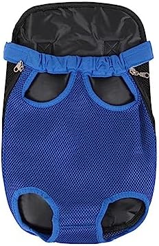 Leconpet Pet Carrier Backpack, Legs Out Adjustable Pet Front Cat Dog Carrier Backpack, Easy-Fit Dog Travel Backpack Carrier for Hiking Camping for Small Medium Puppies Cats (L, Blue)