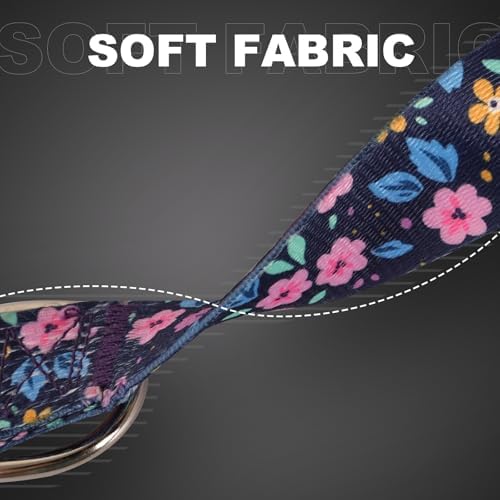 Girl Dog Collars for Large Dogs,Cute Dog Collar with Boho Flowers-L