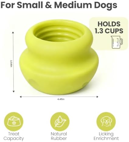 MateeyLife Freeze Dog Enrichment Lick Toy, Stuffable Frozen Lick Treat Bowl