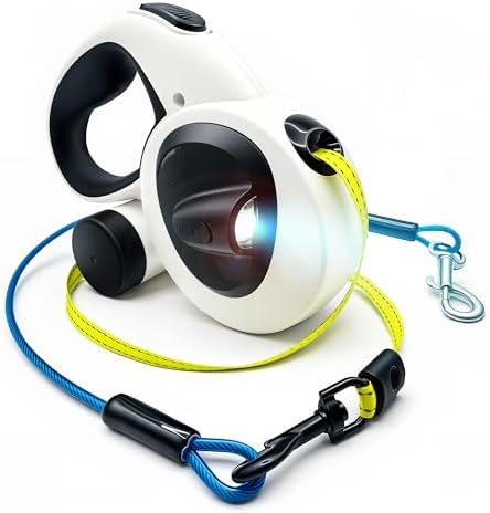 Snuggle Paws All-in-One Heavy Duty Retractable Dog Leash for Medium Dogs