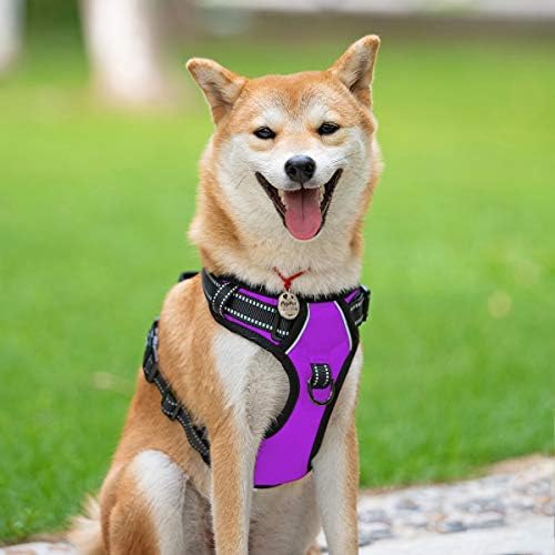 PoyPet No Pull Dog Harness Small, Reflective Vest with Front Clip & Handle