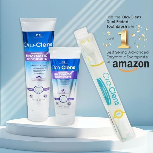 Dual-Sided Toothbrush for Dogs & Cats, Pet Toothbrush with Double Head Design for Small Medium Large Pets, Soft Bristles for Gentle Teeth Cleaning, Dog & Cat Dental Care Brush