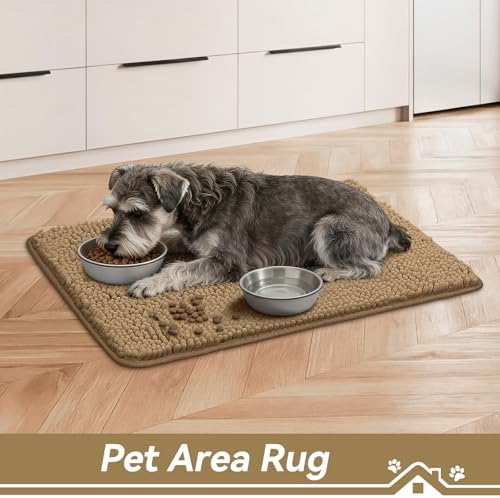 Bcoimo Super Absorbent Dog Door Mat, 30"*20" Anti Slip Mat for