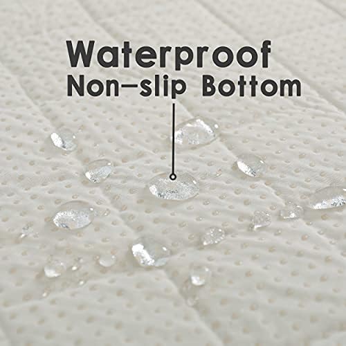 Dog Crate Pee Pads - Wahable Dog Rugs Non-Slip Puppy Pads for Small Dogs, Water Absorb Training Pads (2727 Gray)
