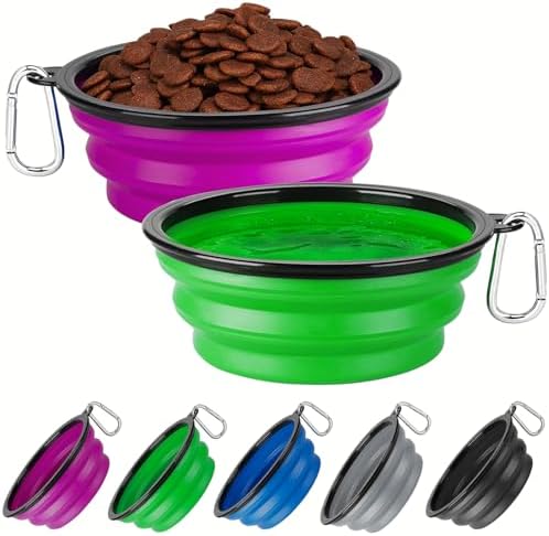 Collapsible Dog Bowl Large 34oz, Travel Dog Water Bowl Portable