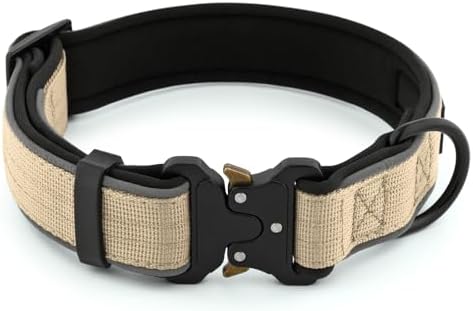 Plutus Pet Tactical Dog Collar, Reflective, for Small Medium Large Dogs