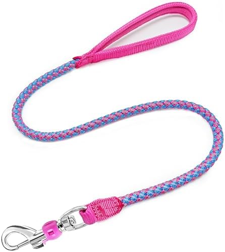 Reflective Dog Leash 2/3/4/6/10ft Braided 1/2" Strong Nylon Rope