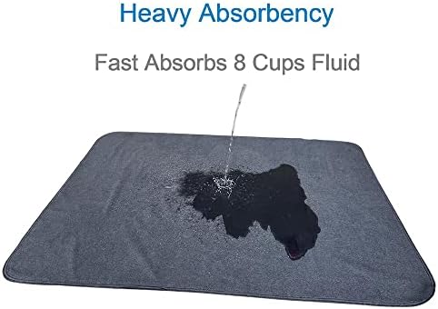 Peepeego 2PCS Pee Pads 54"x54", Washable, Slip Resistant, Waterproof Rugs for Training