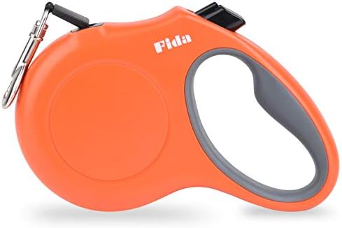 Fida Retractable Dog Leash, 16 ft Dog Walking Leash for Medium Dogs up to 44lbs, Tangle Free, Orange