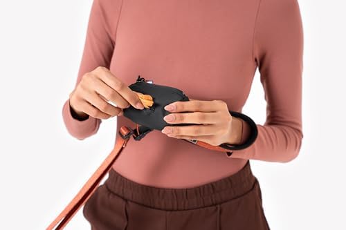 OllyDog Scoop Pick Up | Dog Poop Bag Holder | Lightweight & Water-Resistant Dispenser | Leash Attachment for Hands-Free Carry | Fits Standard Waste Bag Rolls (Raven)