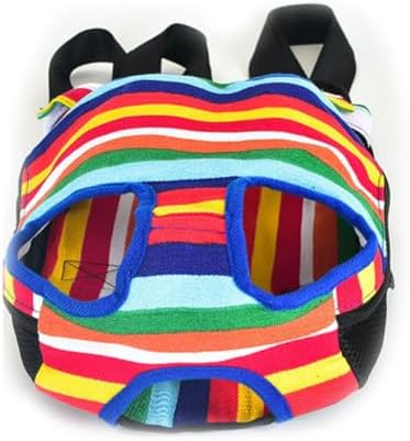 Front Cat Dog Backpack Travel Bag Sling Carrier Portable Outdoor Lightweight and Soft Comfortable Puppy Kitty Rabbit Double-Sided Pouch Shoulder Carry Tote Handbag Yellow S
