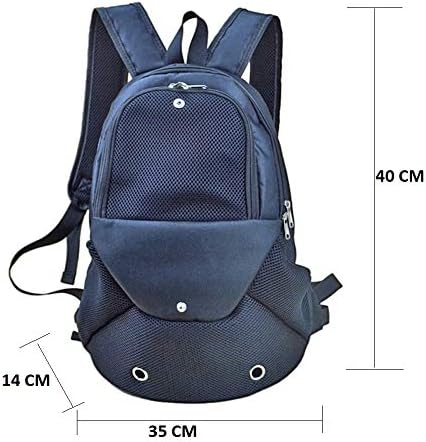 ETOPARS Carrier Backpack for Cats and Small Dogs, Dog Bag Travel Carrier with Mesh Window for Walking Hiking Bike Camping Outdoor, Holds Dogs up to 4 kg