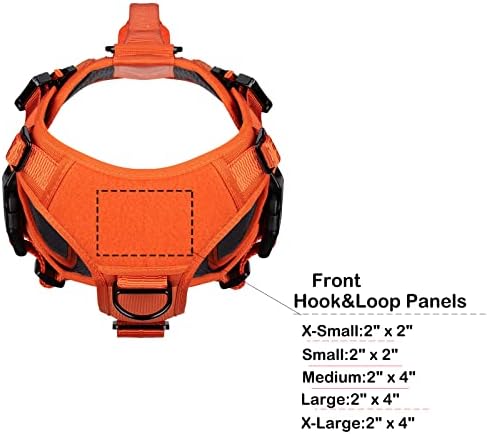 ICEFANG No Pull Tactical Dog Harness for Medium Dogs,Adjustable Dog Vest