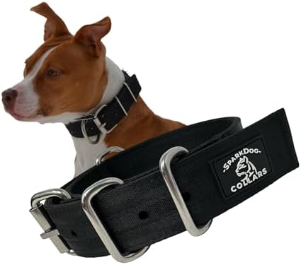 SparkDog 1.5” Working Dog Collar – Heavy Duty, Fits 13-19”
