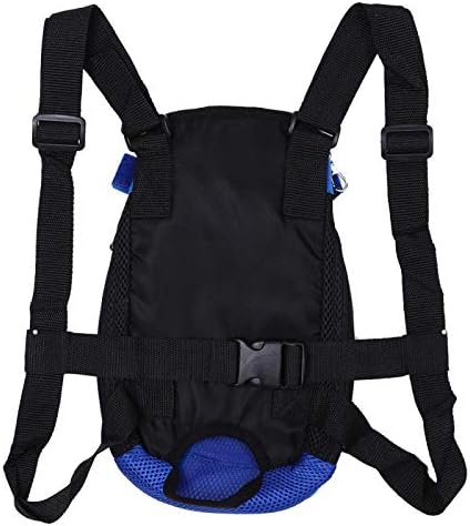 Pet Carrier Backpack, 8 Types Fashionable Pet Carrier Backpack Five Holes Backpack Front Chest Tote Carrier Net Bag Slings (Dark Blue S)