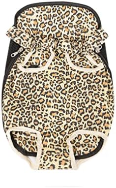 Leconpet Pet Carrier Backpack, Legs Out Adjustable Pet Front Cat Dog Carrier Backpack, Easy-Fit Dog Travel Backpack Carrier for Hiking Camping for Small Medium Puppies Cats (L, Leopard)