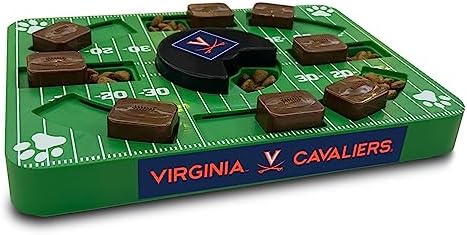 Pets First NCAA Virginia Cavaliers Puzzle Toy, Puzzle Treat Dog Toy, Interactive Dog Treat Toy, Dog Puzzle Feeding Slow Toy