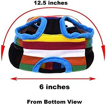 Pet Dog Carrier Backpack Mesh Camouflage Outdoor Travel Products Breathable Shoulder Handle Bags for Small Dog Cats (L, Rainbow)