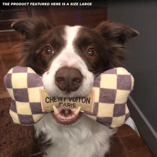 Haute Diggity Dog Chewy Vuiton Bone & Handbag Designer Parody Plush Dog Toy