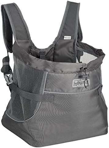Outward Hound PupPak Dog Front Carrier, Grey, Medium, 12.5" x 9" x 14"