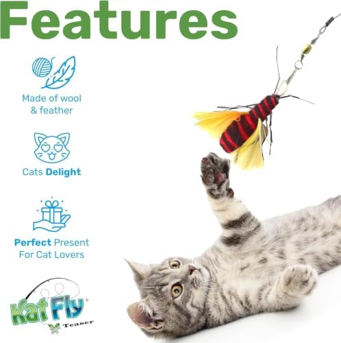 2 Inch Handmade Cat Toy Teaser Beetle