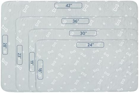 Washable Pee Pads for Dogs, 2 Pack Reusable Puppy Pads 28" x 42"
