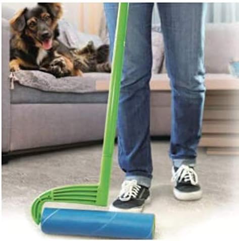 Leo Large 10-Inch Wide Lint Roller Refills 6 Rolls 300 Ultra-Wide Sheets for Lint Removers Household Cleaning Easily Remove Pet Hair Dust and Debris from Floors Carpets and Furniture