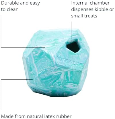 Ruffwear, Gnawt-a-Rock, Interactive Dog Toy, Glacial Blue