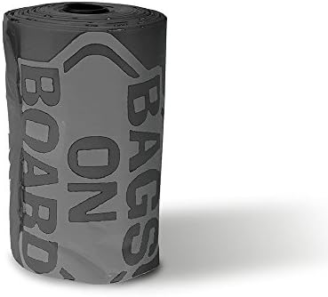 Bags on Board 3203940046ONL Dog Waste Bags Refill, 140 bags, For Dog and Cat Waste Pickup, Black/Grey