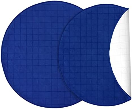 2 Pack Washable Pee Pads for Dogs, Reusable 36" Round Whelping Pads