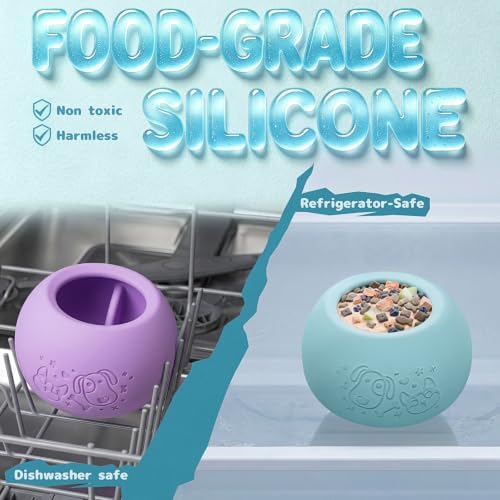 Slow Feeder Dog Lick Bowl, Freeze Dog Enrichment Toys, Lick Toy for Dogs