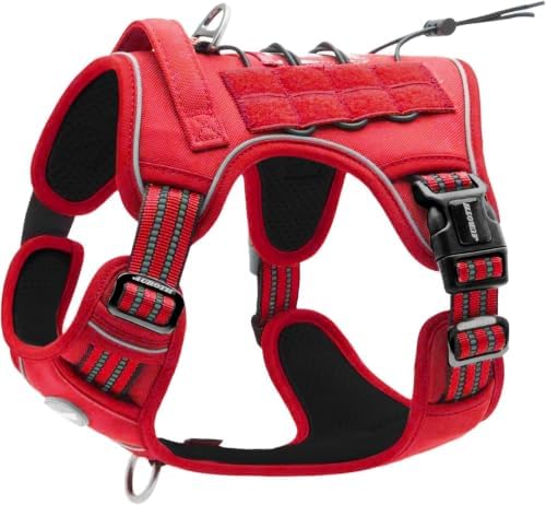 AUROTH Dog Harness for Small Medium Dogs, Tactical No Pull Dog Vest