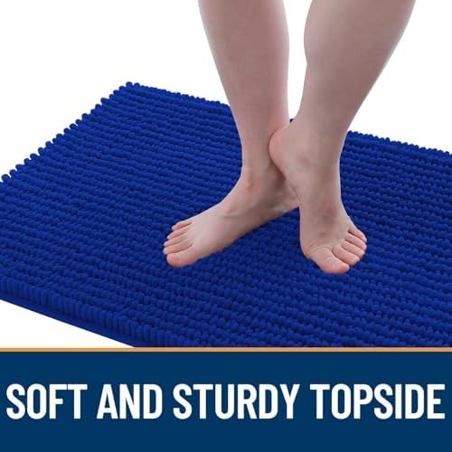 OLANLY Dog Door Mat for Muddy Paws 24x16, Extra Absorbent Chenille Mud Mat