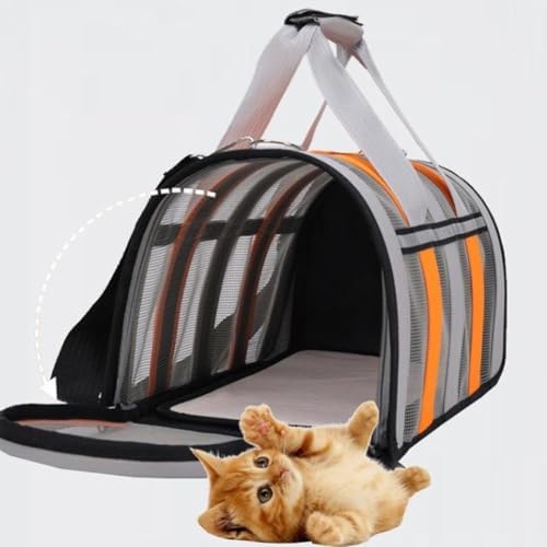 Cat, Dog Carrier, Airline Approved Pet Carrier for Cats and Dogs up to 20 Lbs, Soft, Foldable, Washable Travel Bag for Small to Medium Pets, Portable Comfortable Cat Dog Carrier for Home Outdoor Use