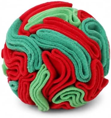 Snuffle Ball for Dogs - Interactive Dog Toys to Keep Them Busy, Dog Puzzle Toy with Soft Fabric for Small, Medium, Large Dogs Daily Companionship, Training Reward Gift