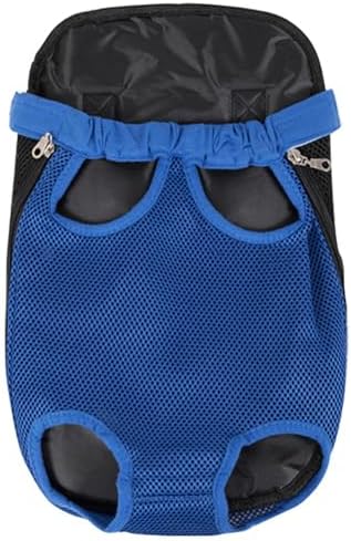 Front Cat Dog Backpack Travel Bag Sling Carrier Portable Outdoor Lightweight and Soft Comfortable Puppy Kitty Rabbit Double-Sided Pouch Shoulder Carry Tote Handbag B-Sapphire M