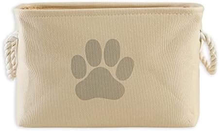 Bone Dry Pet Storage Collection Collapsible Bin, Small Rectangle, Taupe