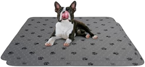 EZwhelp Reusable Quick-Dry Pee Pads, Waterproof Non-Slip 39x39 in, 2 Pack