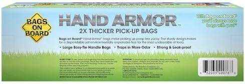Bags on Board Dog Poop Bags with Easy Tie Handles, Drawer Pack, 200 Count