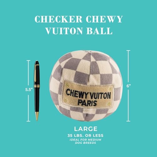 Haute Diggity Dog Chewy Vuiton Bone Ball & Handbag Designer Plush Dog Toy
