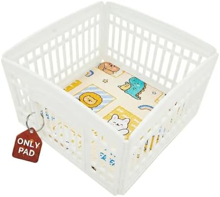 PJYuCien 36"x36" Reusable Playpen Training Pad for Puppies, Yellow