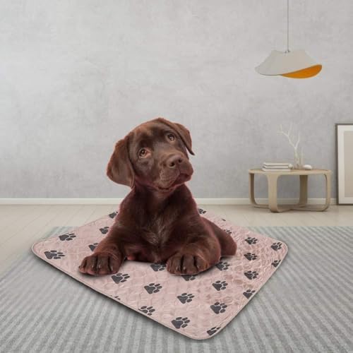 Reusable Dog Pee Pads, Waterproof Training Pads for Dogs, Dog Pee Pad Urine Mat for Pet Dogs Cats(70*80cm-Brown )