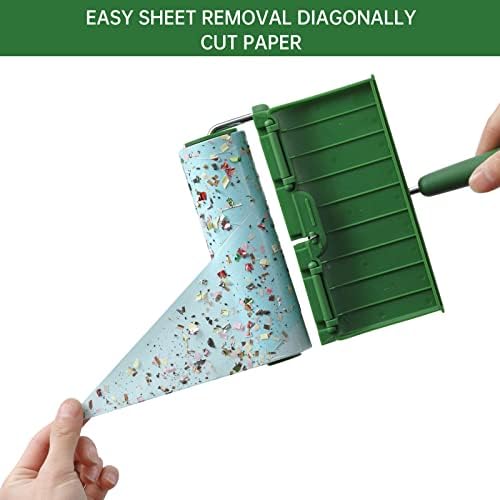 Fedicelly Large Lint Rollers Pet Hair Extra Sticky Furniture,Cat Dog Hair Remover Laundry Clothes Carpet,6.3 inches Wider with 640 Sheets Giant Lint Remover Brush for Couch