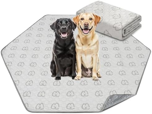 FXW Washable Pee Pads for Dogs, Super Absorbent, 35" Hexagon, 1 Pack