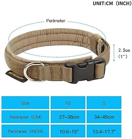 EXCELLENT ELITE SPANKER Military Nylon Small Puppy Dog Collar with Padded