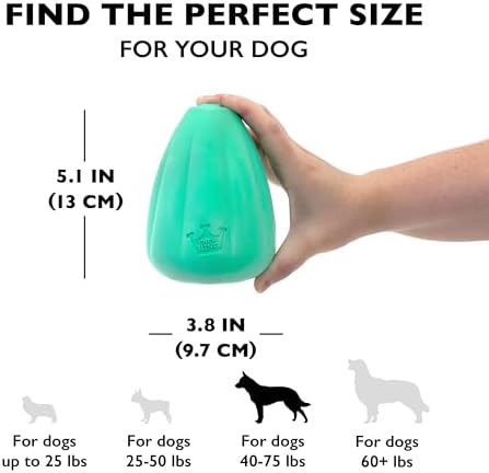 Chew King by Mammoth Premium Treat Dispensing Dog Toy, Durable Natural Rubber Chew Toy, Safety Air Vent, Interactive Enrichment Toy for Aggressive Chewers, XL - For Dogs 40-75lbs - Pack of 2 - Teal